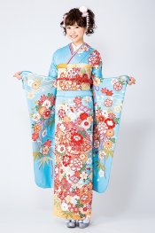 古典的な柄のかわいい振袖