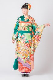 緑のグラデーションがとても美しいデザインです。